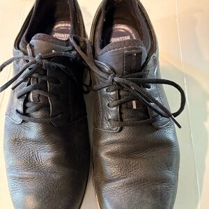 Johnston & Murphy Black Leather Oxfords